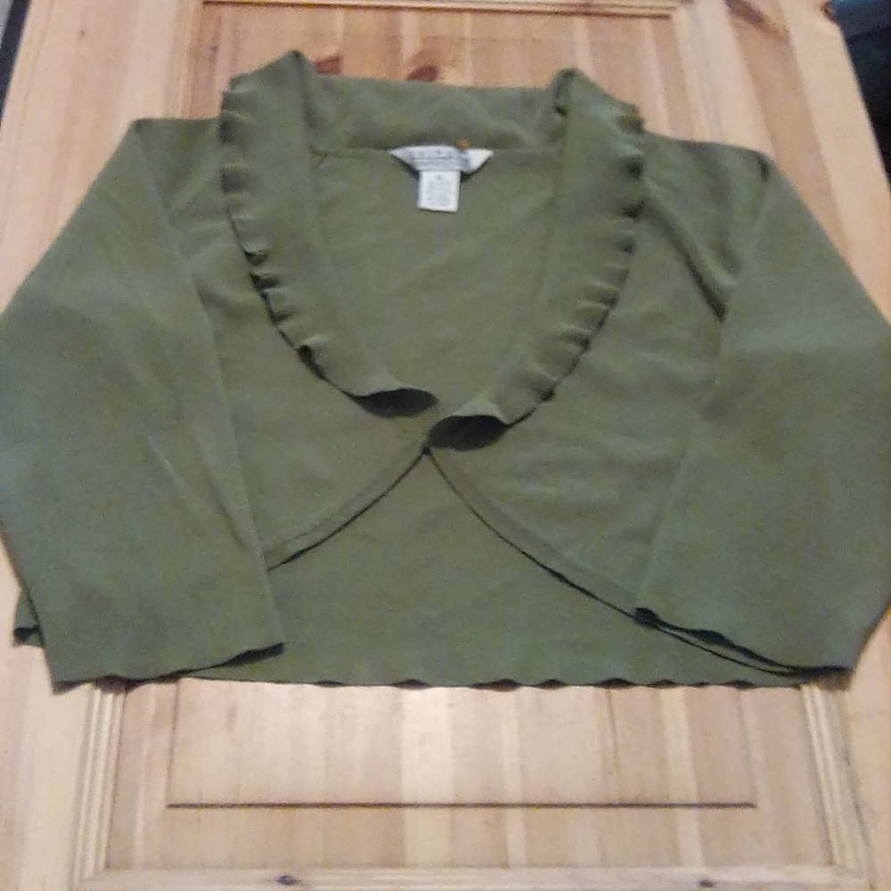 Womens Olive Cardigan